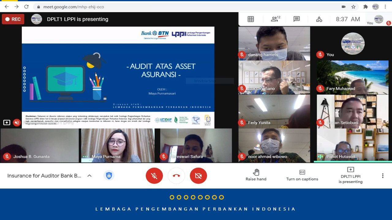 Online Learning Services - Insurance for Auditor PT. Bank BTN (Persero) Tbk.