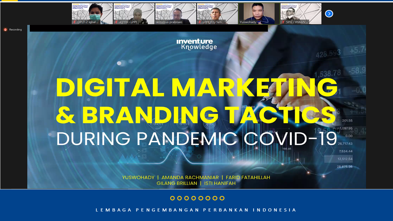 Online Learning Services - Digital Marketing & Branding Tactics di Masa Pandemi Covid-19 PT. Bank Sumsel Babel