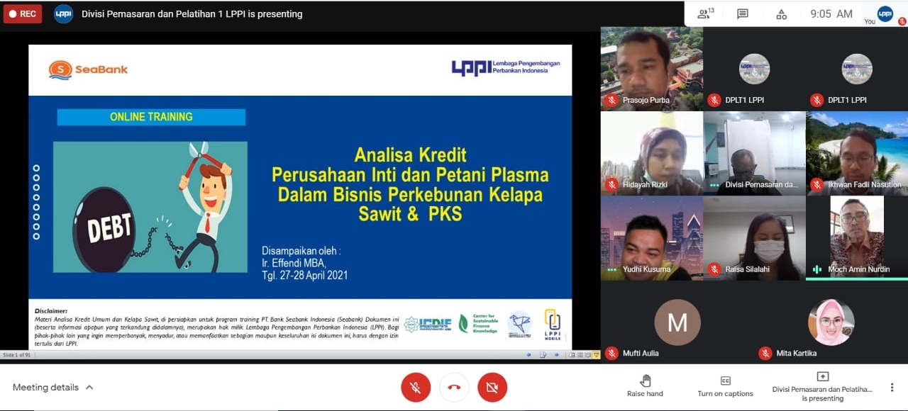 Online Learning Services - Analisis Kredit Sektor Perkebunan Kelapa Sawit PT. Bank SeaBank Indonesia