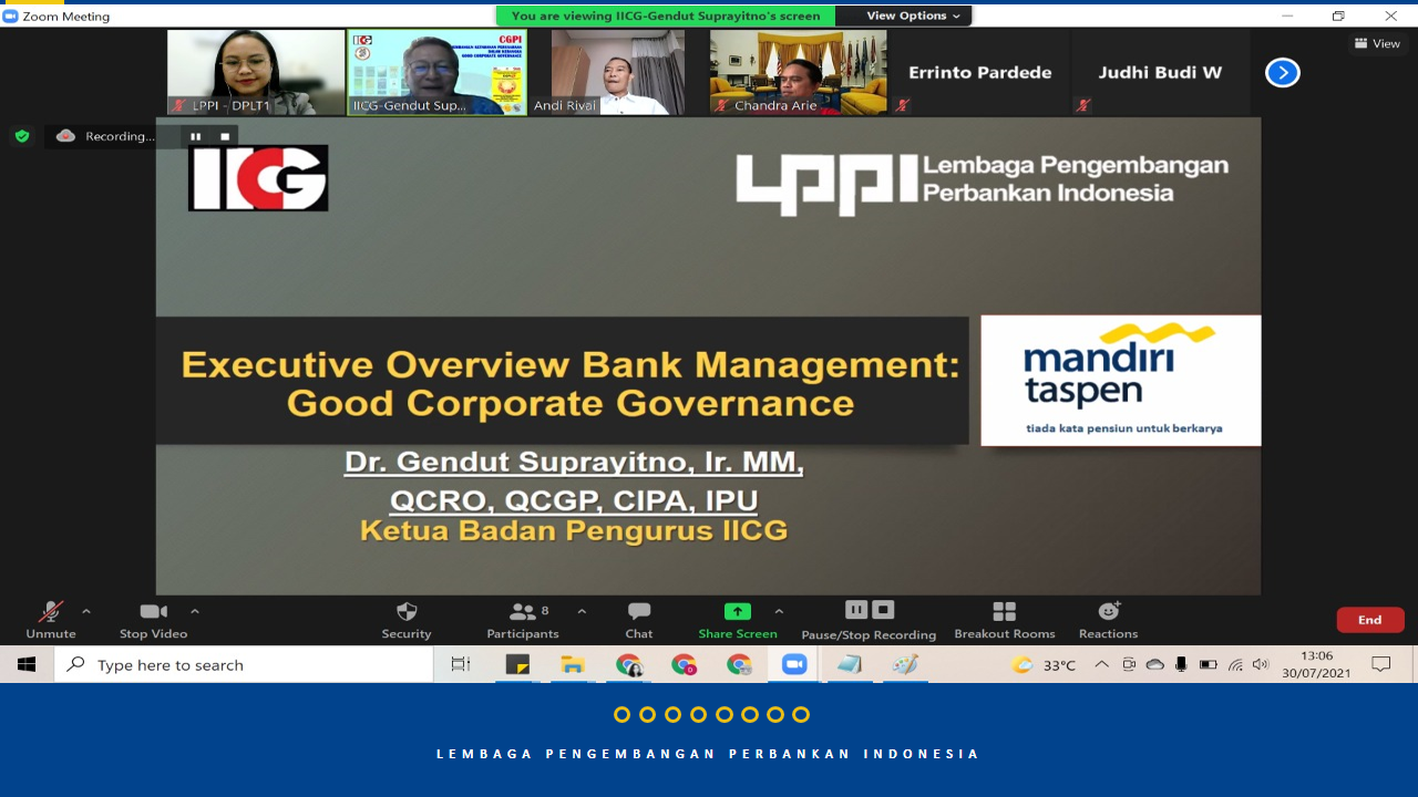 Online Learning Services - Executive Overview : Bank Management PT. Bank Mandiri Taspen