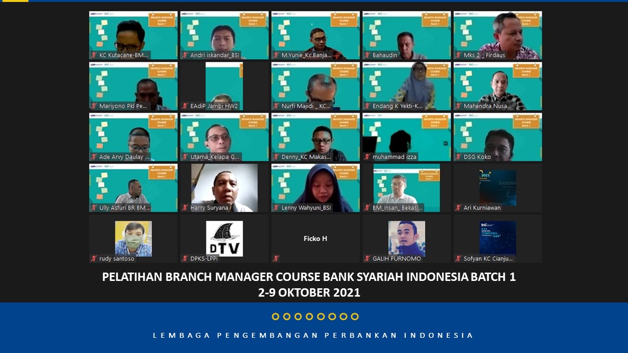Pelatihan Branch Manager Basic Level PT Bank Syariah Indonesia Batch 1