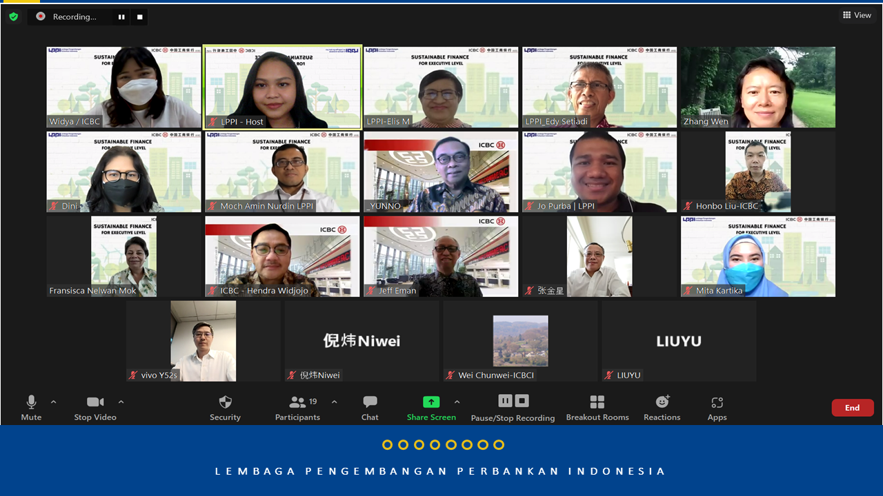 Online Learning Services - Sustainable Finance for Executive Level PT. Bank ICBC Indonesia